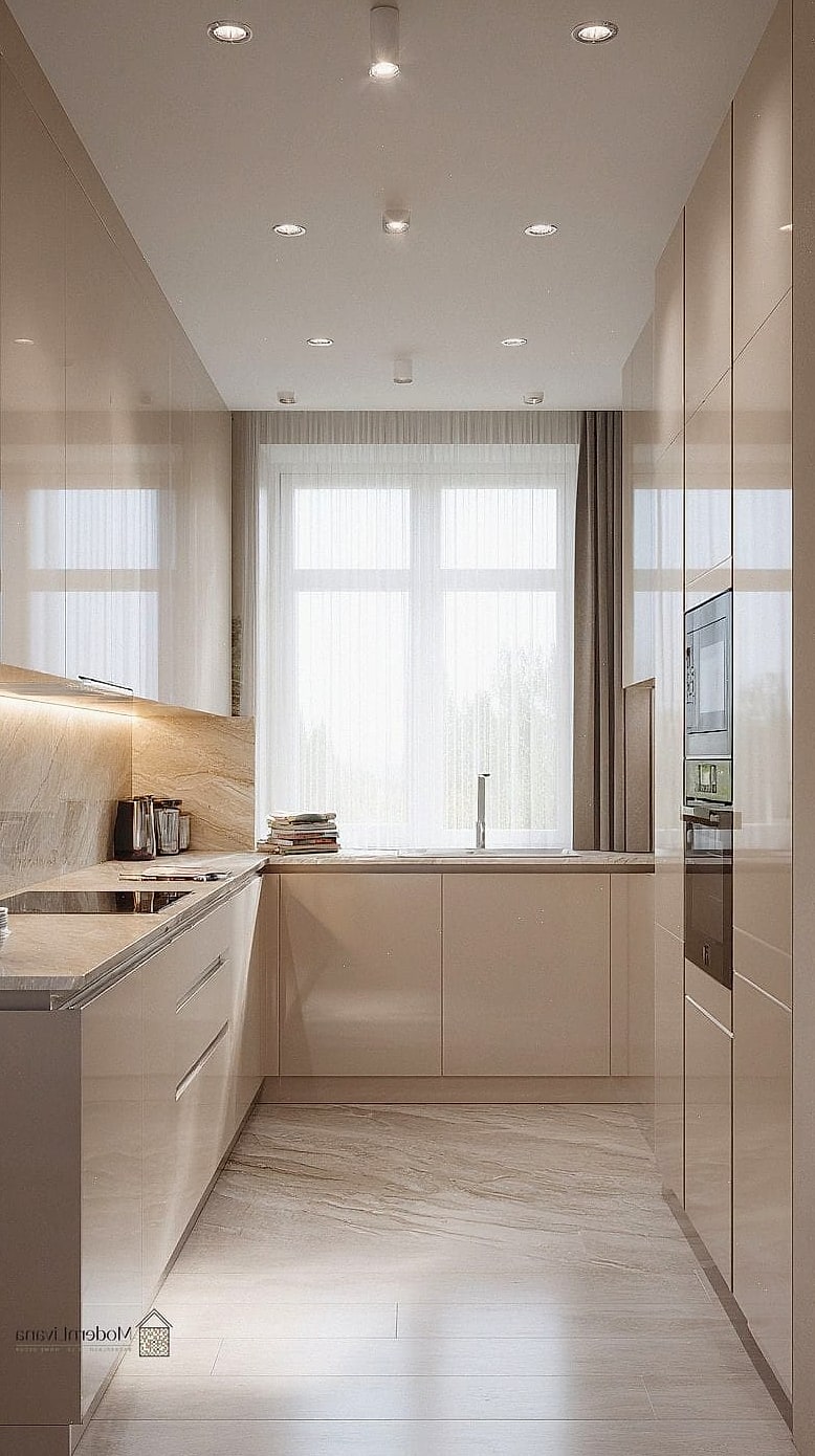 23 Beige Kitchen Ideas That Work in Any Size Home 15 Warm Beige Butcher Block Countertops