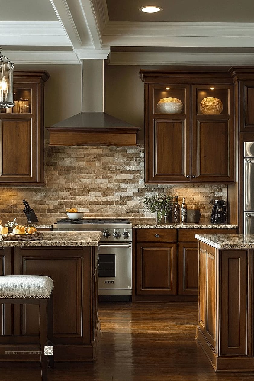 Warm-Toned Travertine Tile