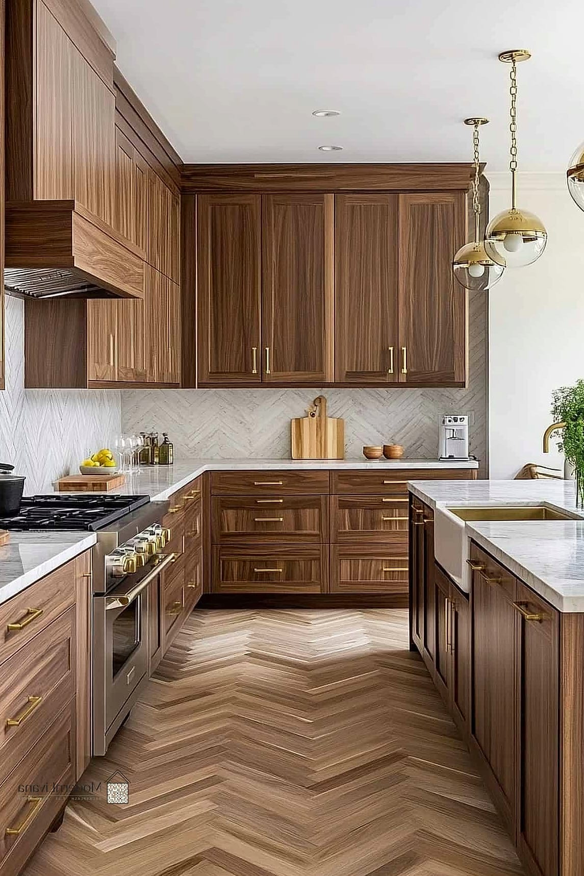 Warm Walnut Island