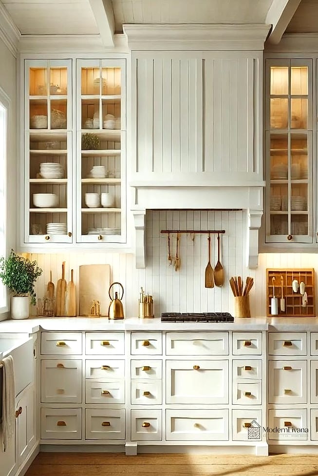 Warm White Shaker Cabinets