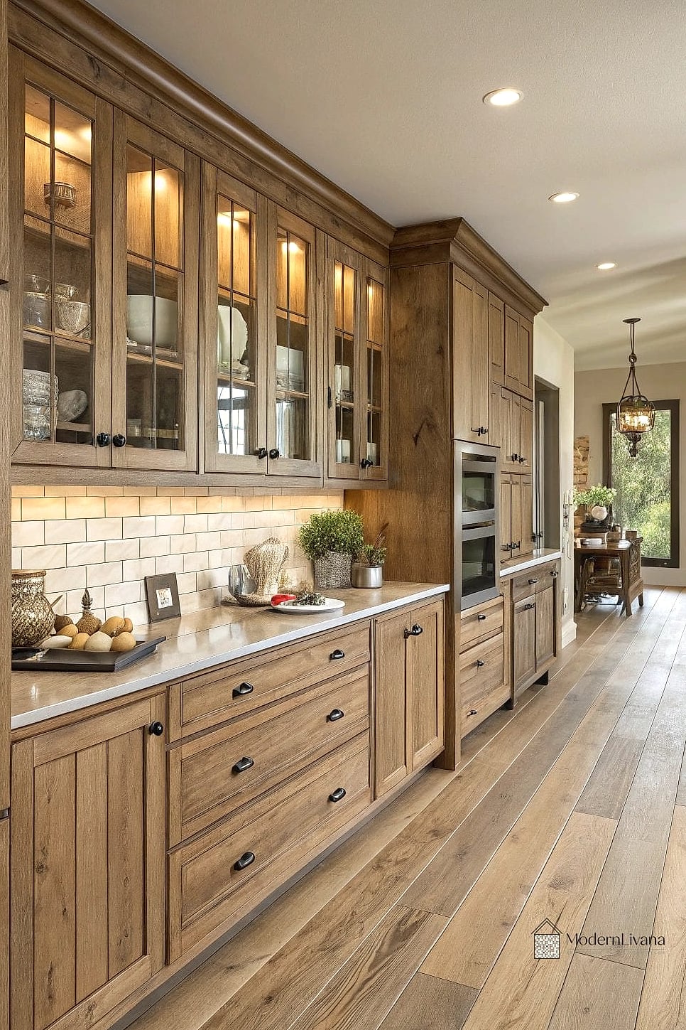 22 Kitchen Cabinet Ideas That Will Transform Your Space 8 Warm Wood Tone Cabinets