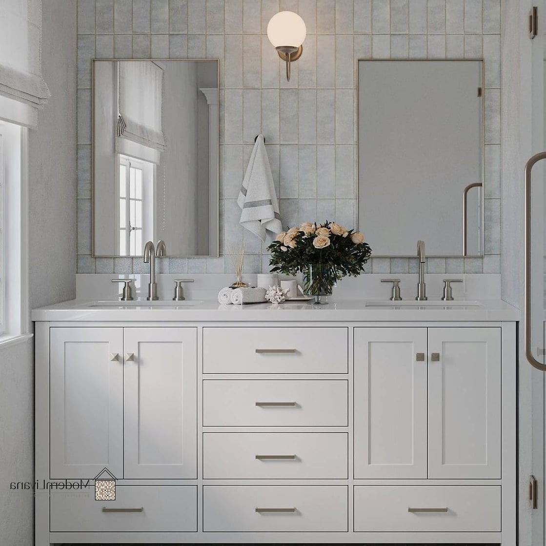 White Bathroom Vanity Cabinets