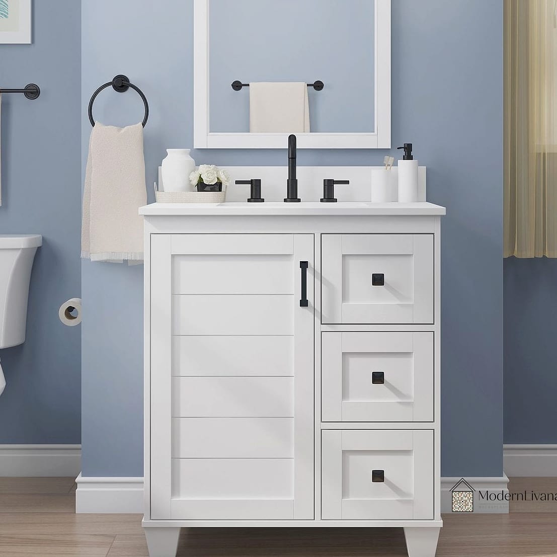 30 White Cabinets Ideas Perfect for Any Budget 20 White Bathroom Vanity Cabinets