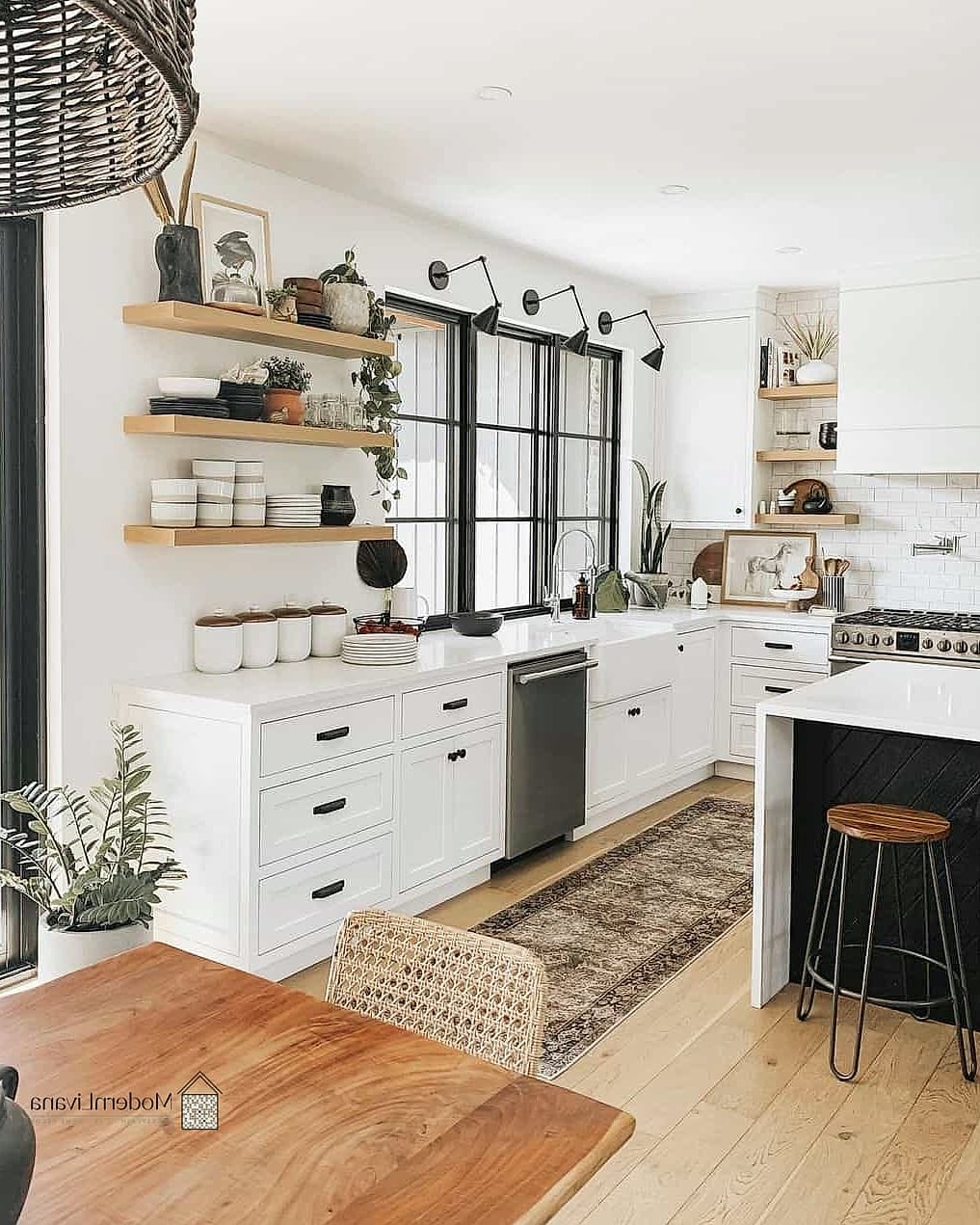 26 White Cabinets Ideas for Every Home Style and Budget 12 White Cabinets with Open Shelving