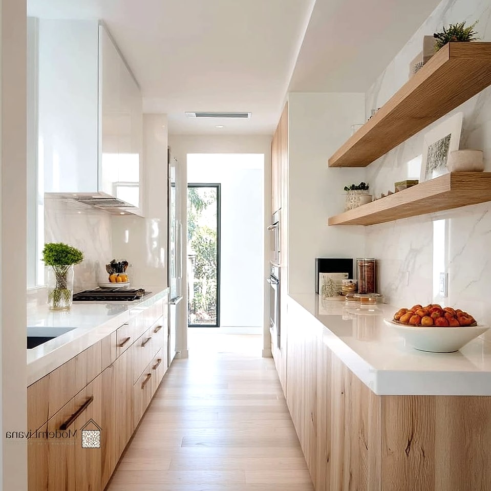 26 White Cabinets Ideas That Look Expensive But Aren't 23 White Cabinets with a Wood Open Shelf Accent