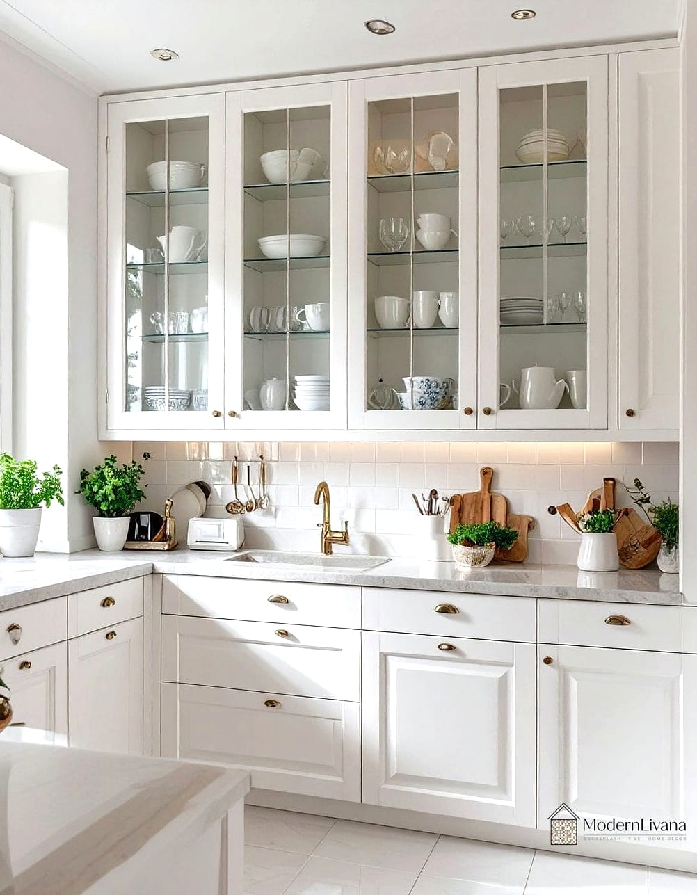 White Cabinets in Small Kitchens