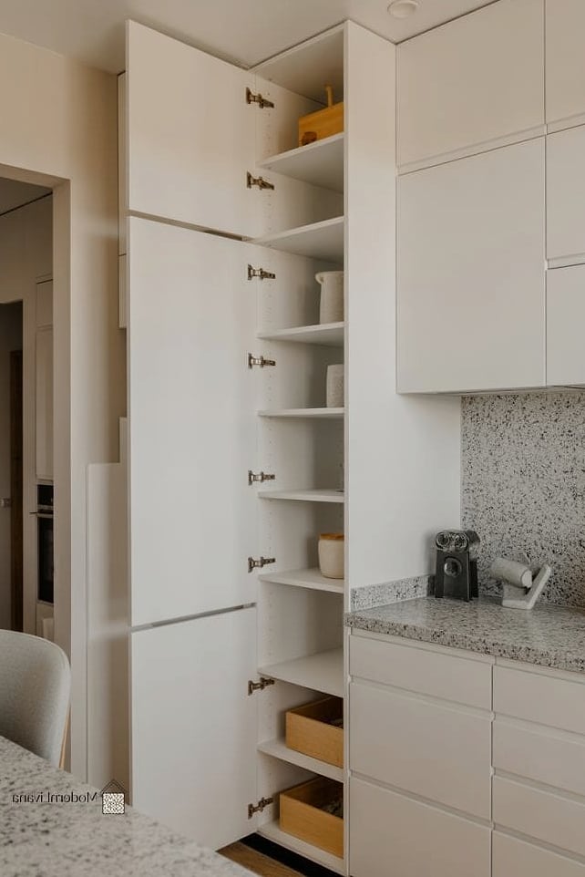 30 White Cabinets Ideas Perfect for Any Budget 28 White Cabinets with Hidden Storage
