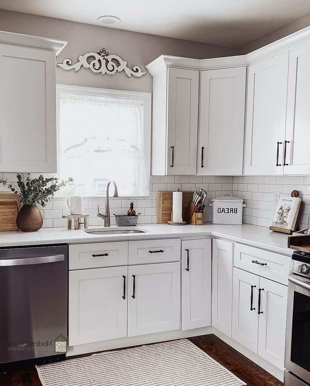 30 White Cabinets Ideas Perfect for Any Budget 23 White Cottage Style Kitchen Cabinets