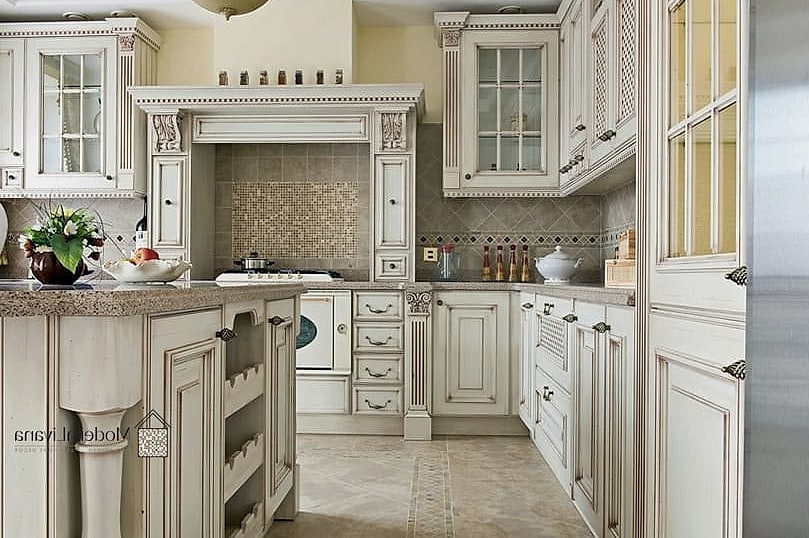 White Kitchen with a Vintage-Inspired Range