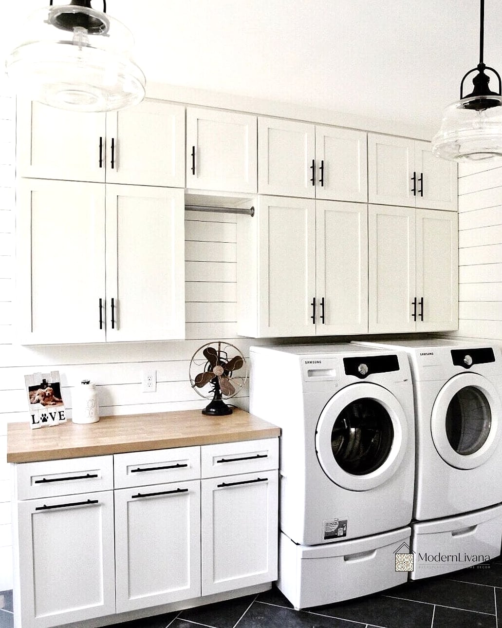 26 White Cabinets Ideas for Every Home Style and Budget 24 White Laundry Room Cabinets