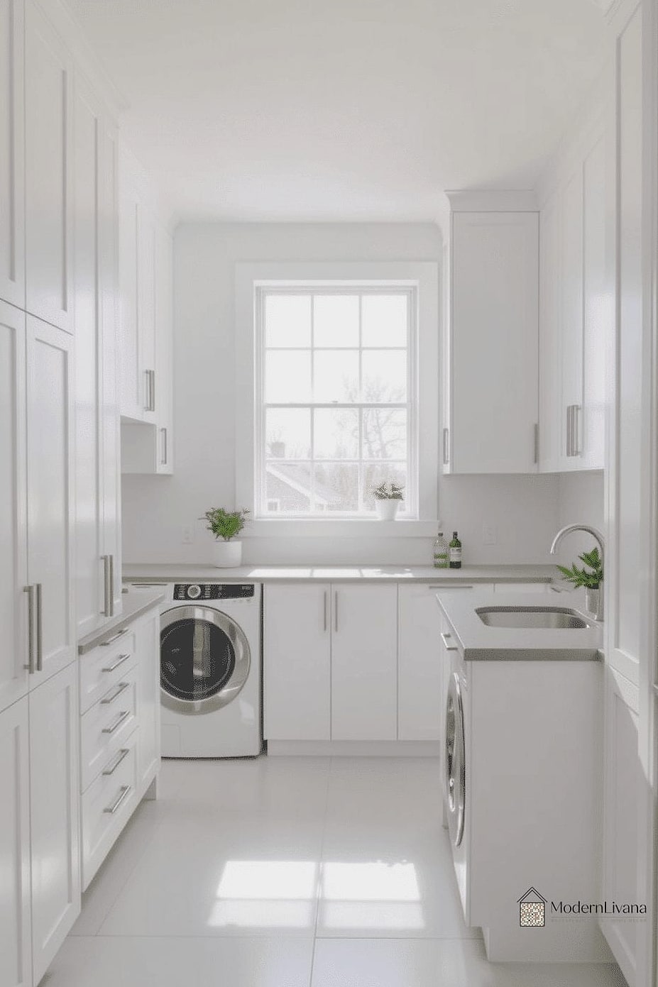 30 White Cabinets Ideas Perfect for Any Budget 30 White Laundry Room Cabinets