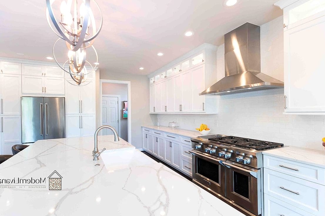 30 White Modern Kitchen Ideas Worth Bookmarking Before You Renovate 15 White Marble Countertops