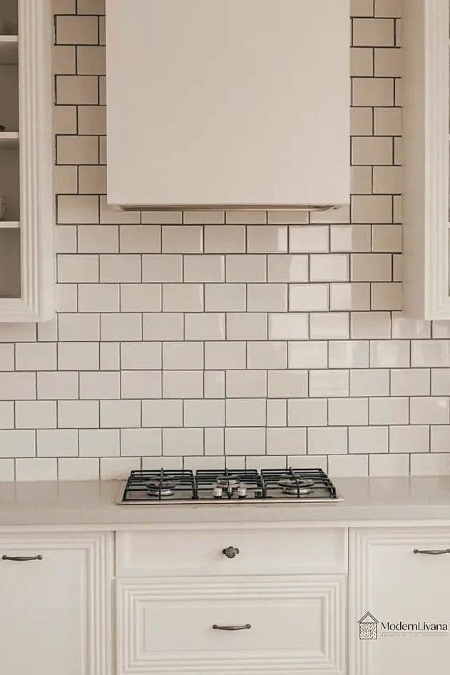 29 Best Backsplash Ideas for Every Home Style and Budget 3 White Subway Tile with Dark Grout