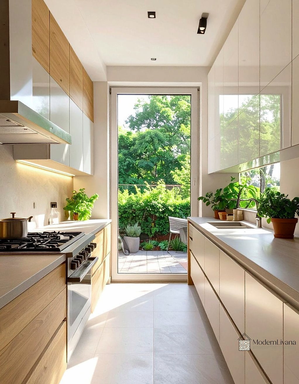 28 Galley Kitchen Ideas Worth Bookmarking Before You Renovate 23 A Window Above the Sink