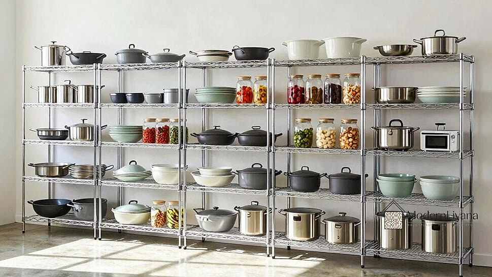 26 Industrial Style Kitchen Ideas From Homes We Absolutely Love 20 Wire Storage Baskets