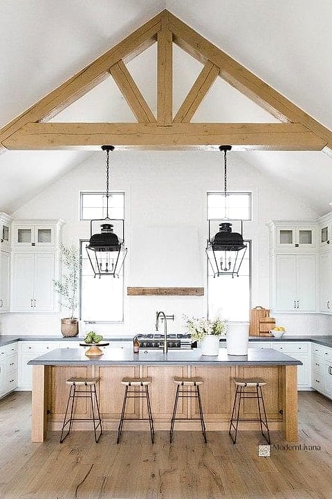 Wood Beam Ceiling Accent