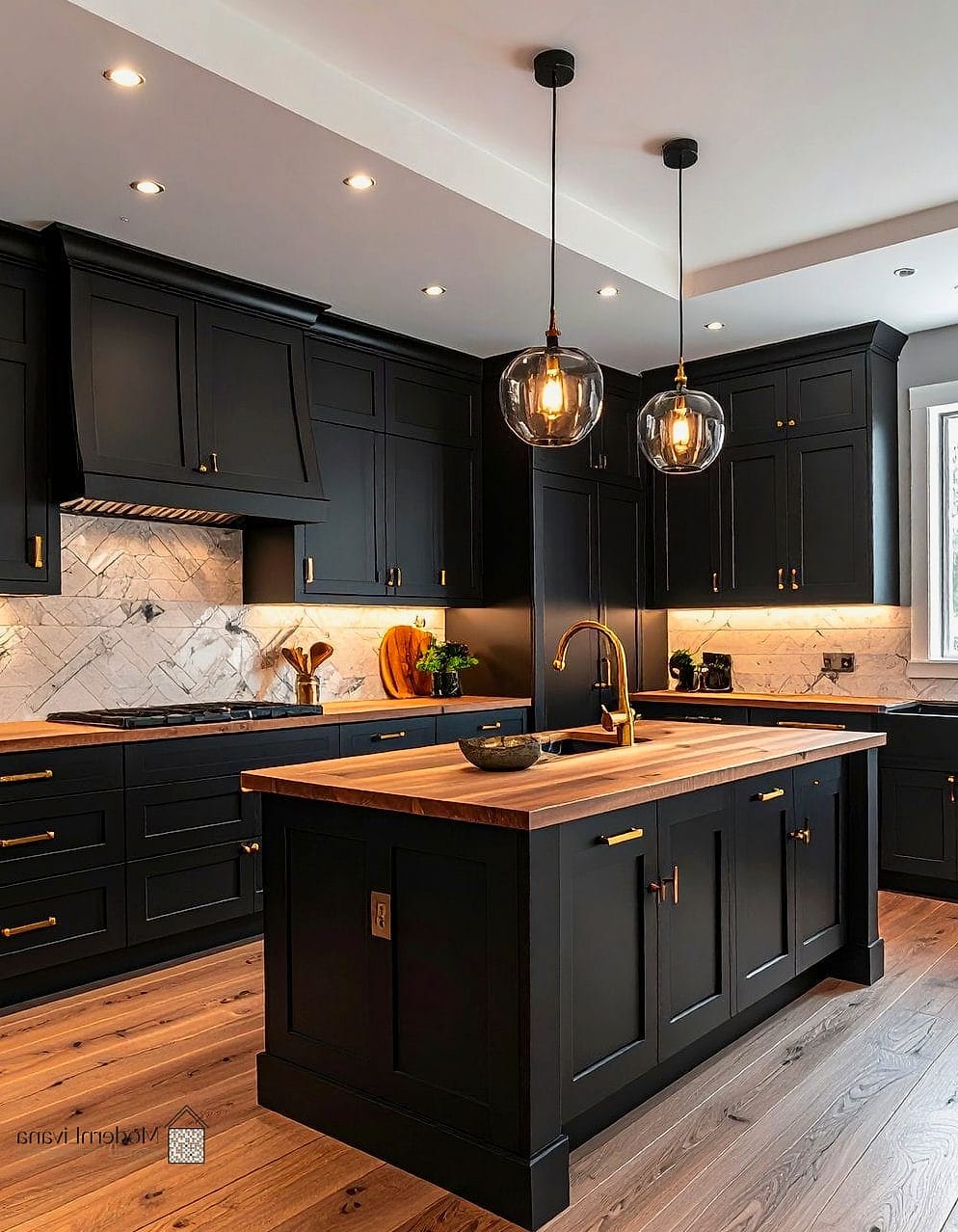 Wood and Black Hardware Combinations