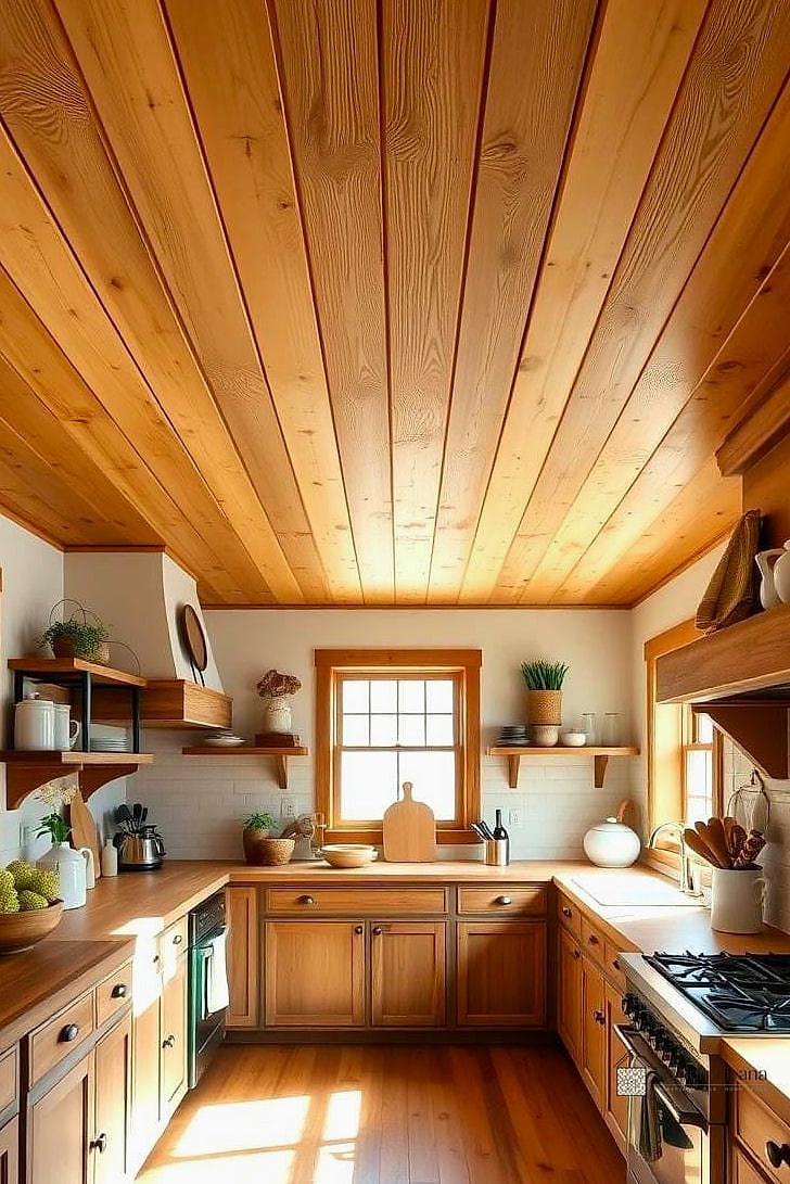 Wood Plank Ceiling