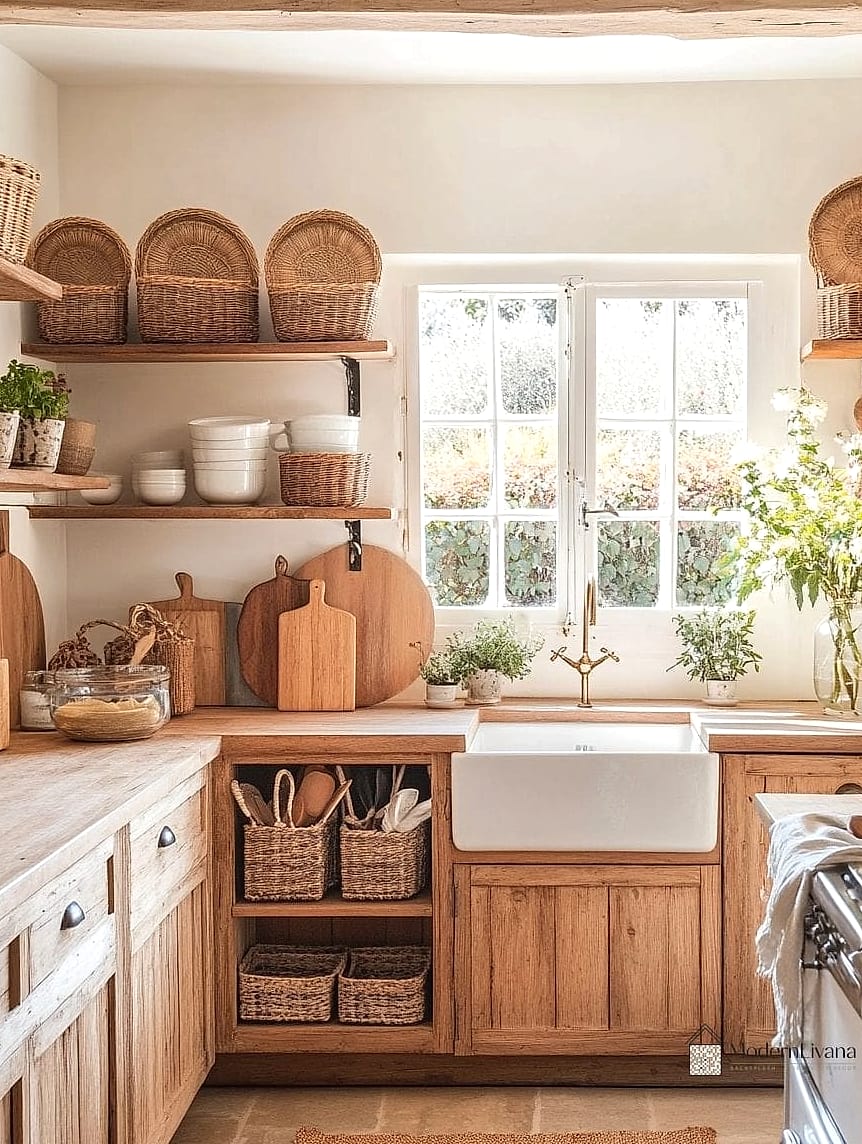 Woven Baskets for Open Storage