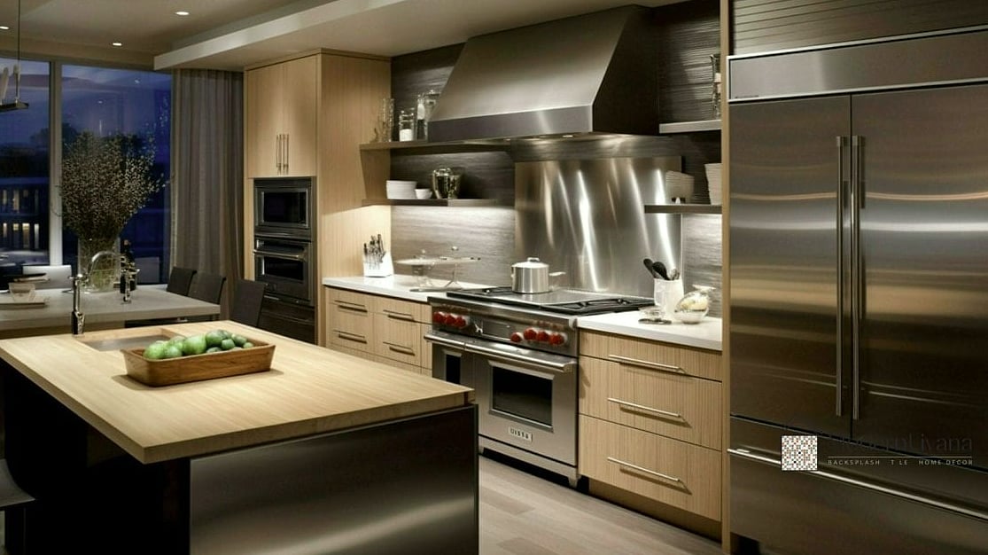 26 Kitchen with Stainless Steel Appliances Cool Ideas You Haven't Seen Before 24 Woven Baskets for Open Storage