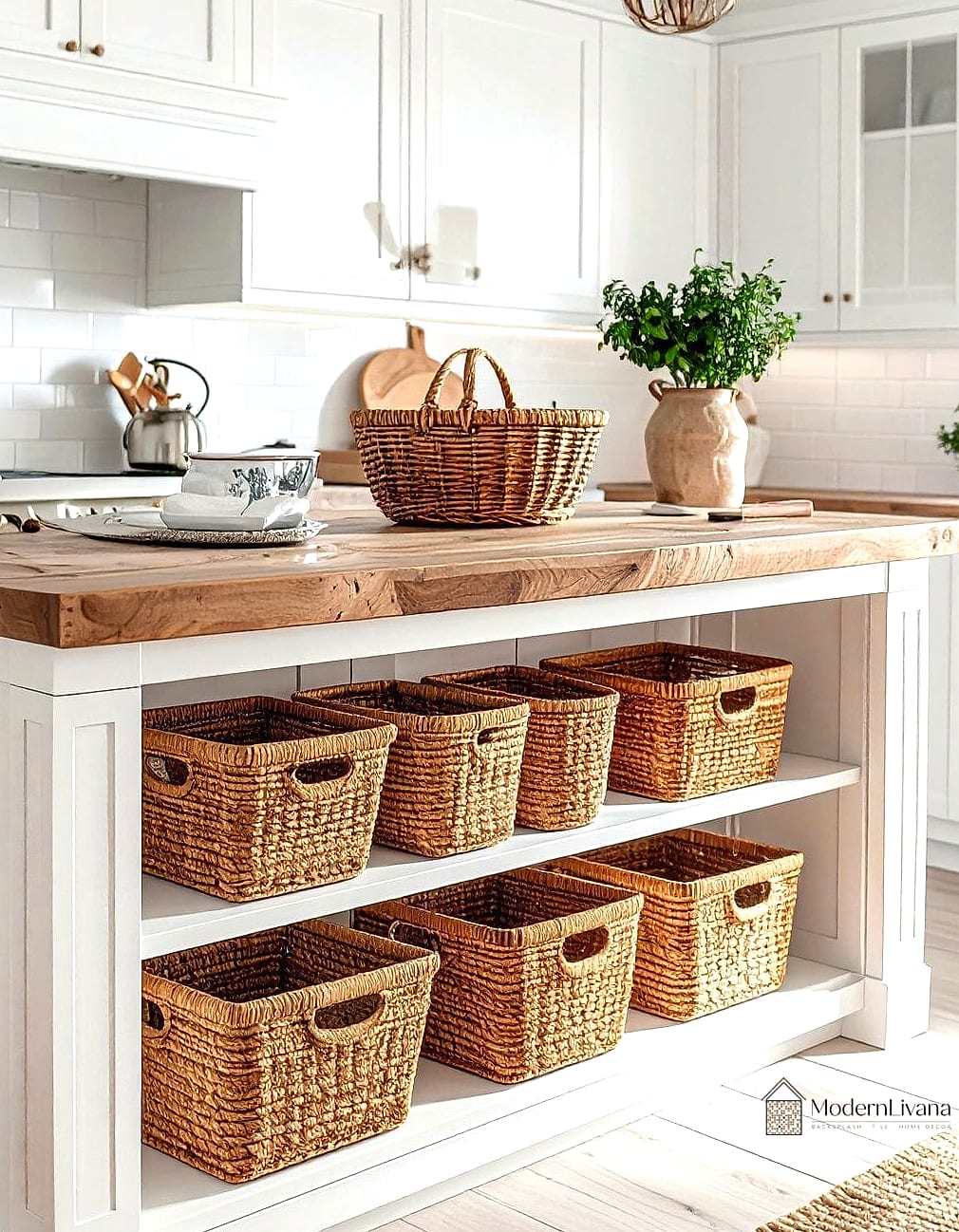 Woven Baskets for Open Storage