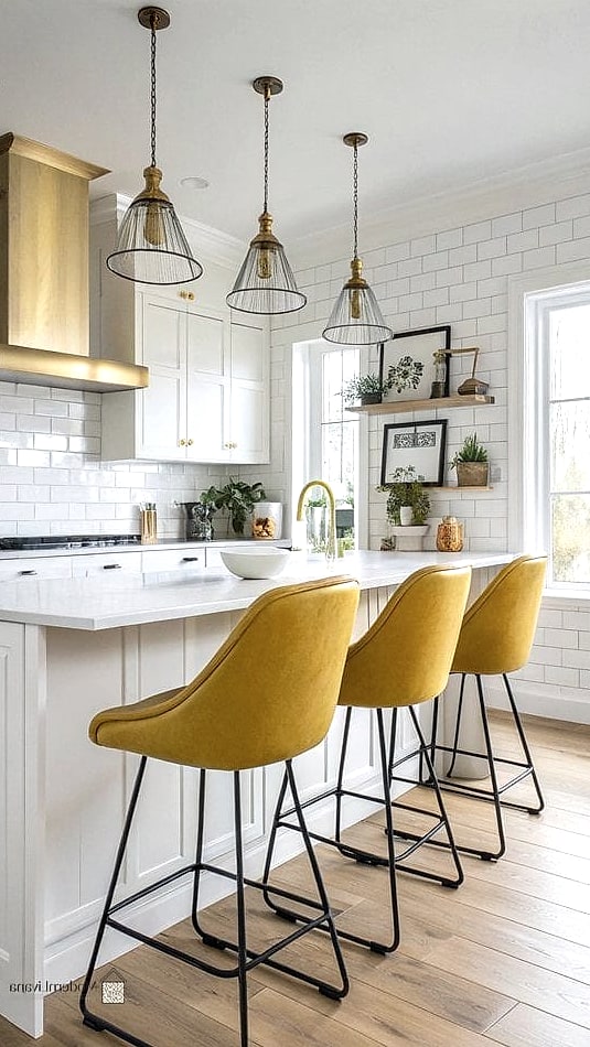 Yellow Barstools