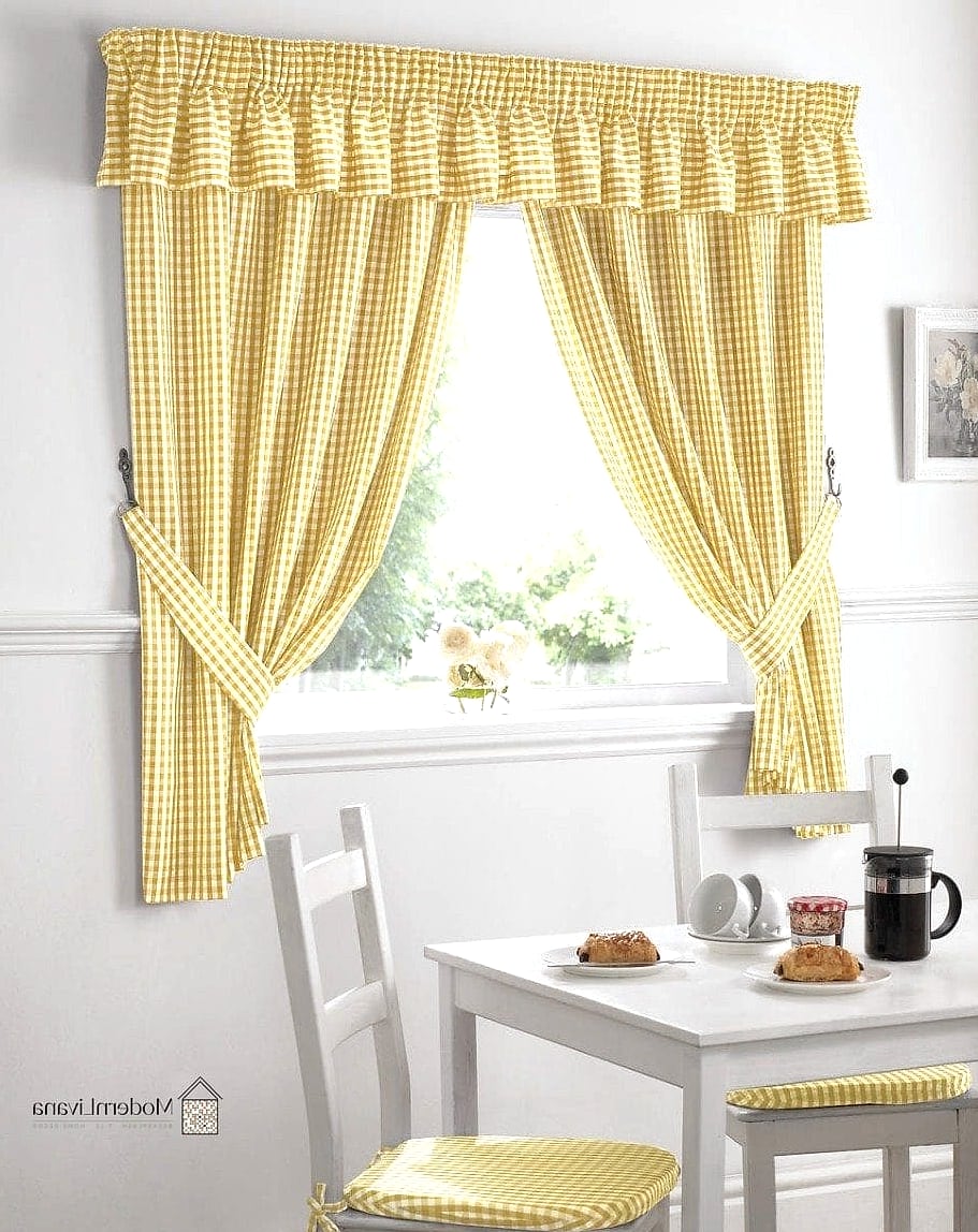 Yellow Gingham Curtains