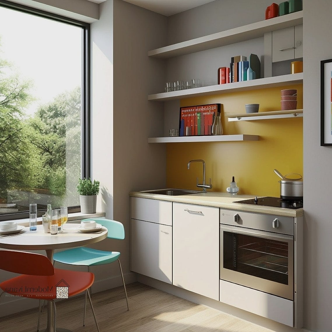 30 Yellow Kitchen Ideas to Show Your Contractor 24 Yellow Kitchenette in a Small Space