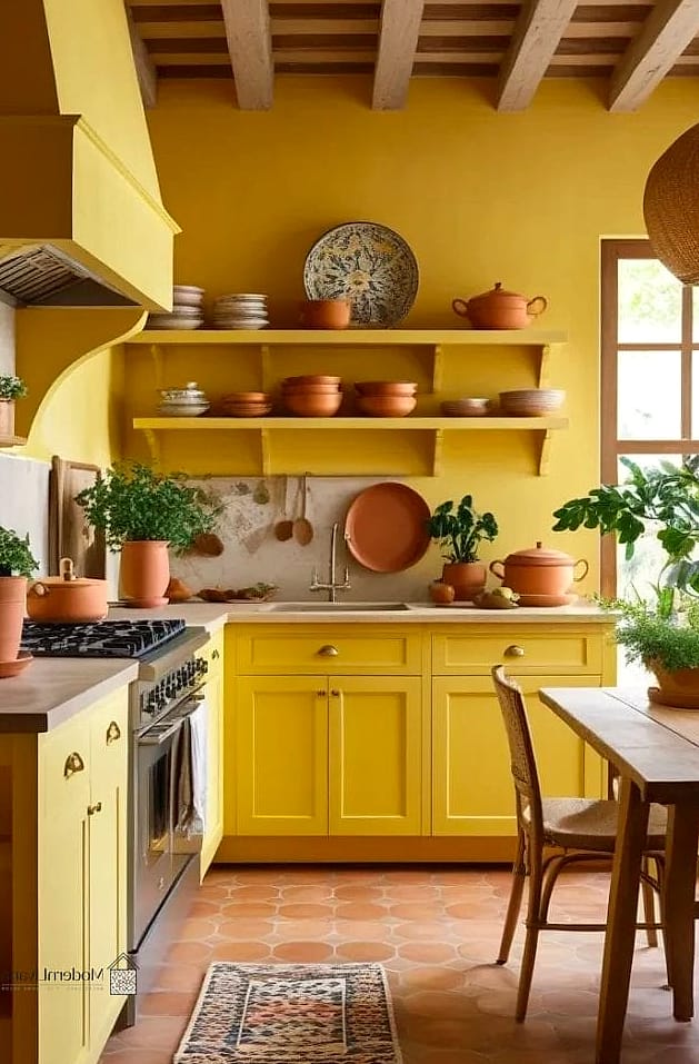Yellow Terracotta-Inspired Tile